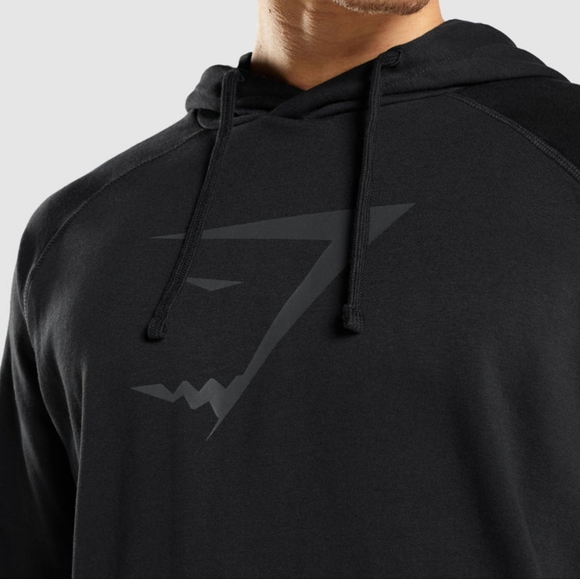Gymshark Sharkhead Infill Black Hoodie UNISEX - Picture 3 of 12